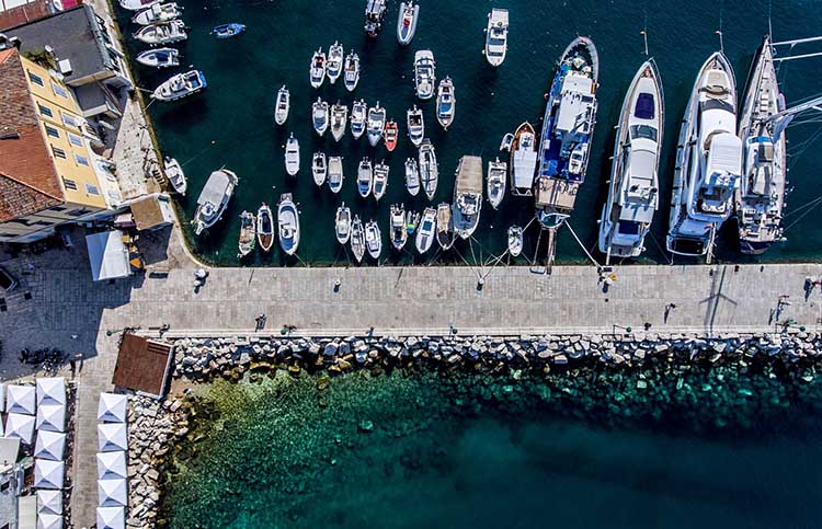Ruta de navegación Split Croacia