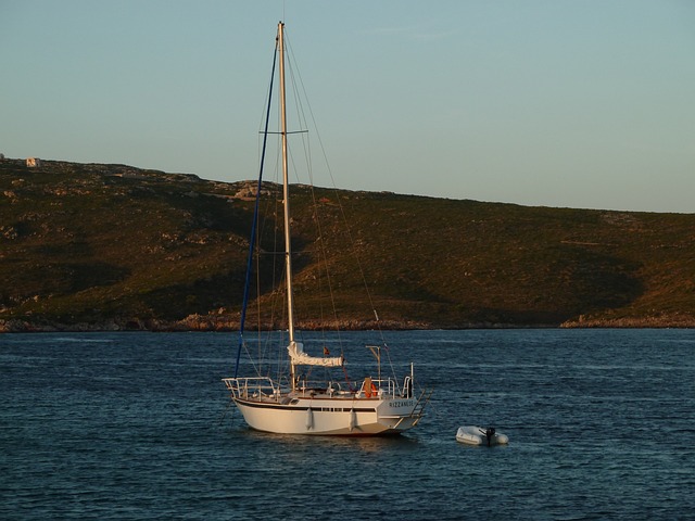 Fondear en barco Menorca